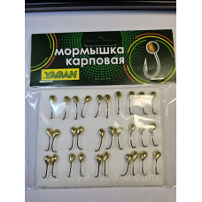 Мормишка коропова YAGAN уралка золото № 11