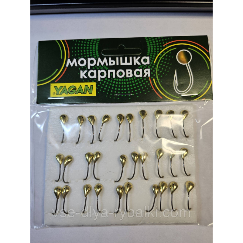 Мормишка коропова YAGAN уралка золото № 11
