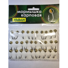 Мормишка коропова YAGAN око золото № 5