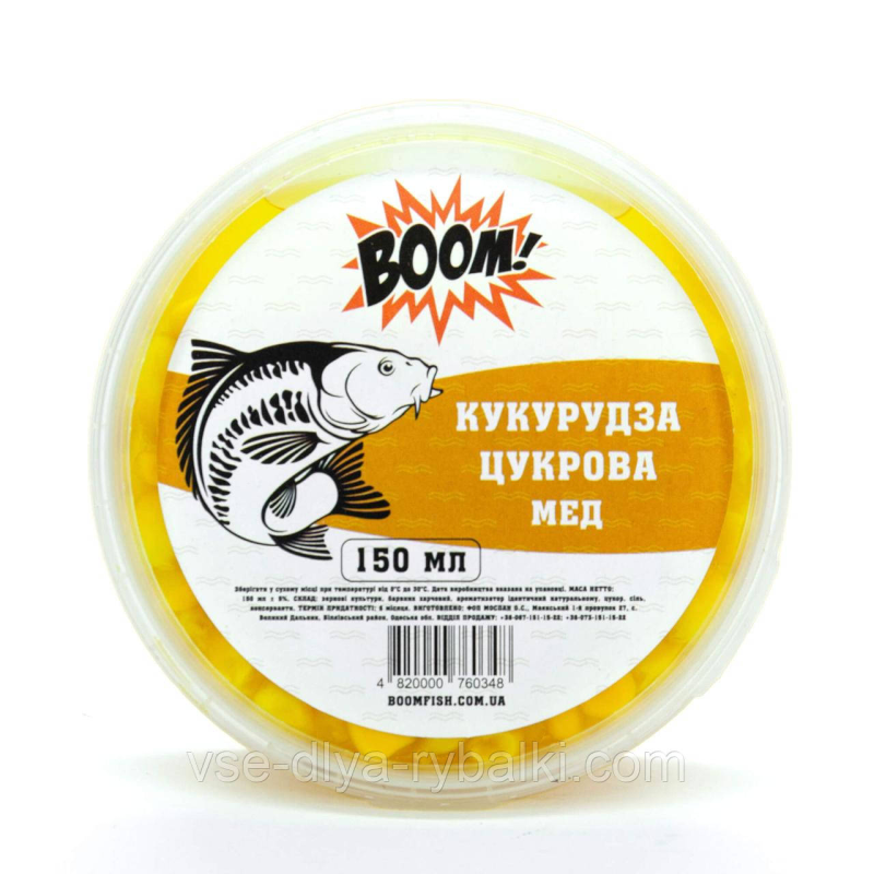 Наживка кукурудза цукрова 150 мл мед