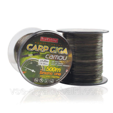 Волосінь коропова Bratfishing Carp DIGA camou 0,33 mm 500m