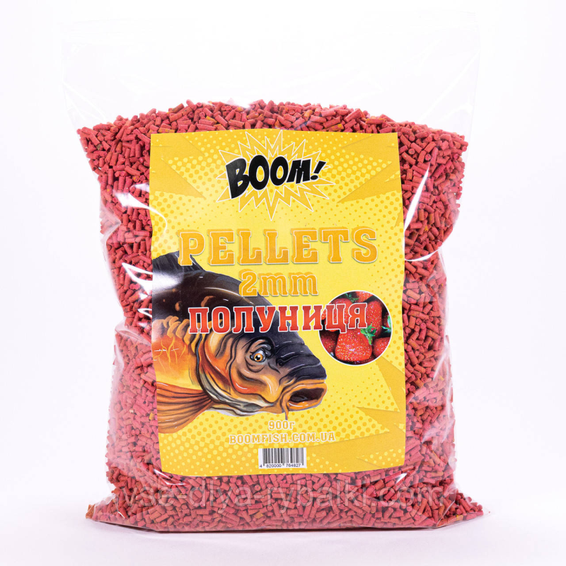 Пеллетс Boom 2 мм 900 г Полуниця