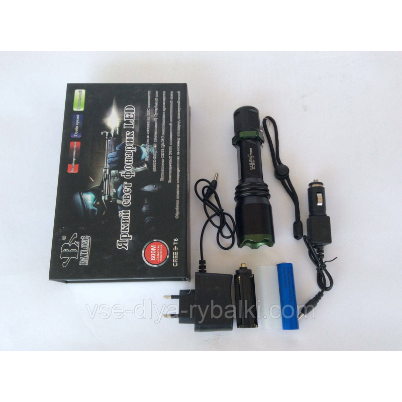 Акумуляторний Ліхтар BL-1825-T6 (2000w)