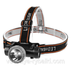 Ліхтар налобний SQ-805 -OSRAM, 800 LUMENS, ЗУ microUSB, вбудований акумулятор