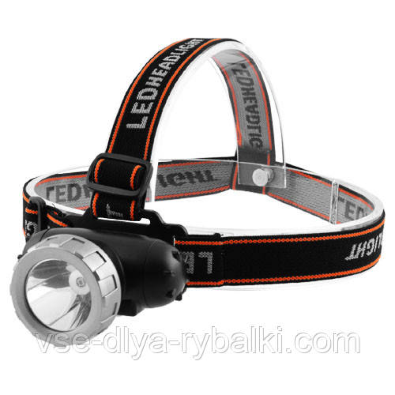 Ліхтар налобний SQ-801-1W, ЗУ microUSB, вбудований акумулятор