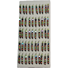 Мормилка вольфрамова чорна з різнобарвними точками цвяхів хамелеон 0,5 г