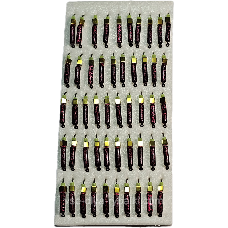 Мормилка вольфрамова рожевий мармур цвяхобік золото 0,5 г