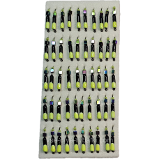 Мормилка вольфрамова чорна із салатовою точкою цвяхок хамелеон 0,5 г