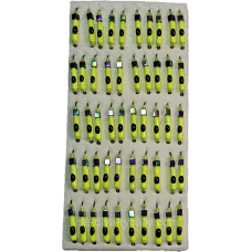 Мормилка вольфрамова салатова з чорною точкою цвяхок хамелеон 0,5 г