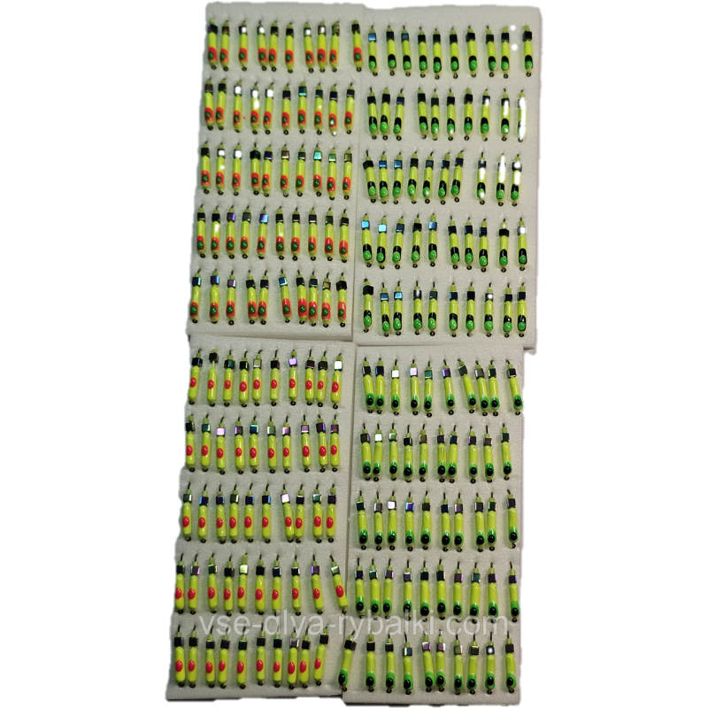 Мормилка вольфрамова салатова mix цвяхокубик хамелеон 0,5 гм