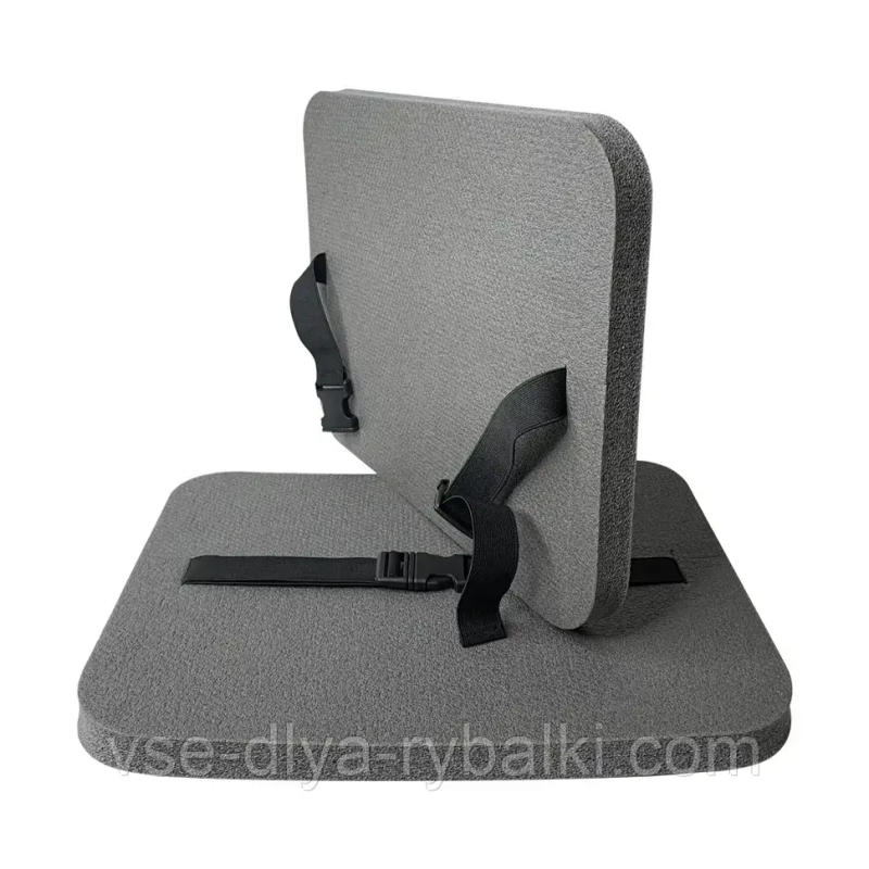 Сидушка туристична з кріпленням гумкою Комфорт EVA (350х265х25мм) сіра