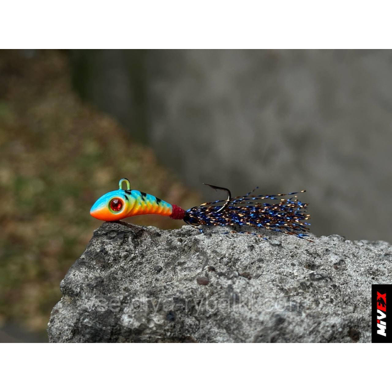 Балансир Jig Tail MIVEX Micron JF-1 15 мм 2,0 грм FEO + Swarovski EYE