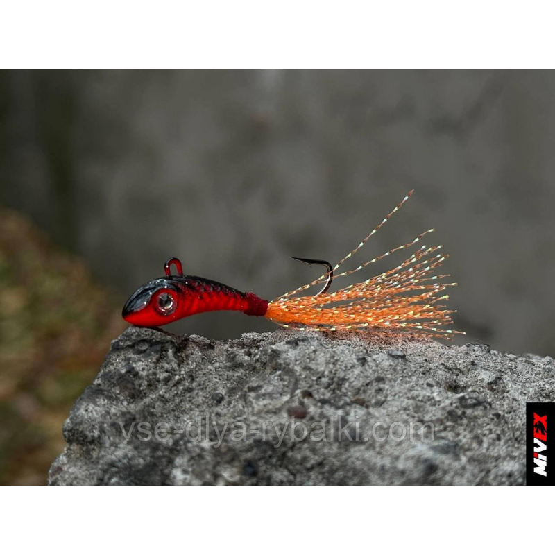 Балансир Jig Tail MIVEX Micron JF-2 18 мм 3,5 гм BR + Swarovski EYE