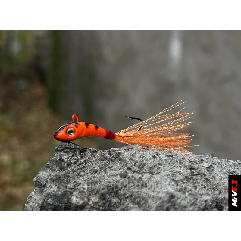Балансир Jig Tail MIVEX Micron JF-2 18 мм 3,5 гм OBT + Swarovski EYE