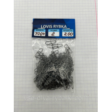 Застібка американка No2 200 шт.