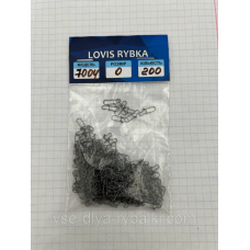 Застібка американка No0 200 шт.