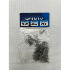 Застібка американка No000 200 шт.