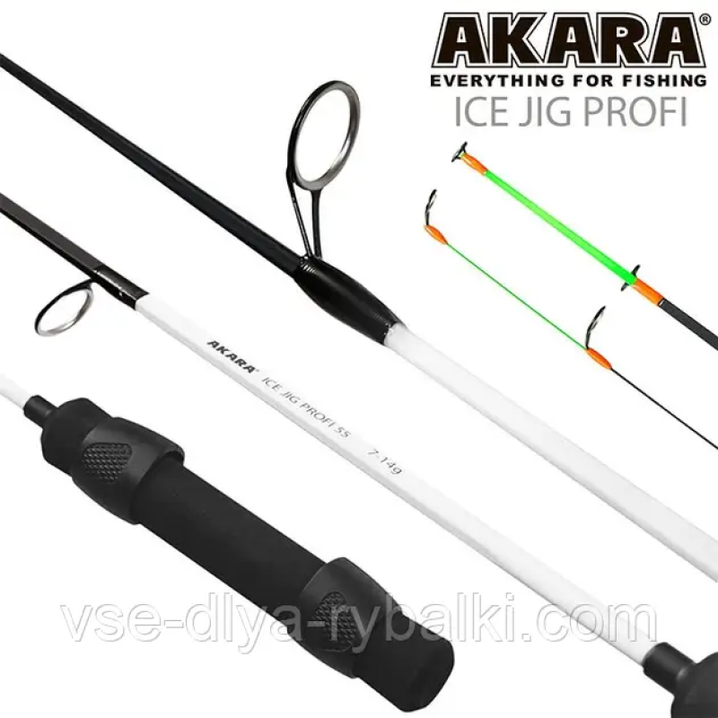 Зимова вудка вершинка-кивок Akara Ice Jig Profi 15-28 грм 70см