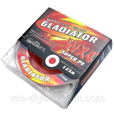 Шнур плетений Gladiator 125m (orange) 0.18 mm