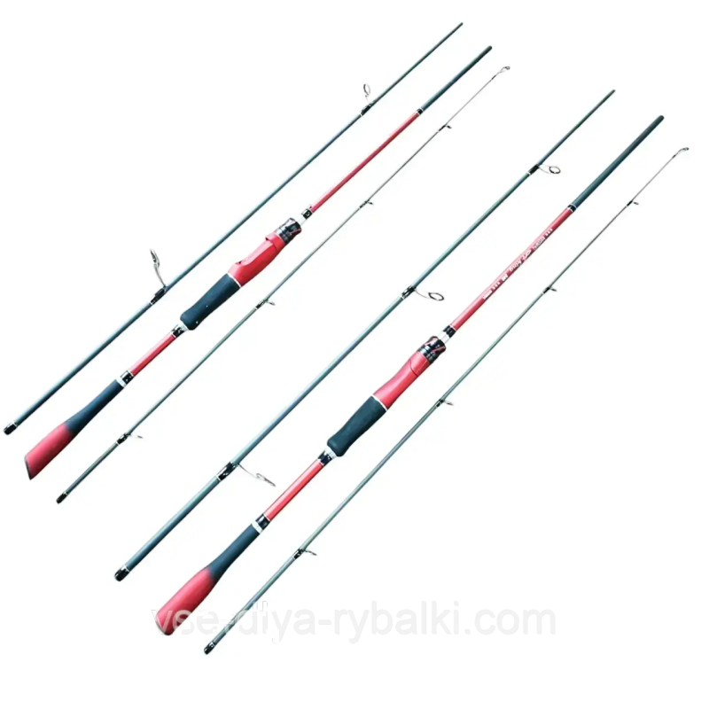 Спінінг Weida A King Carbon 2,40m 7-28g трискладаний