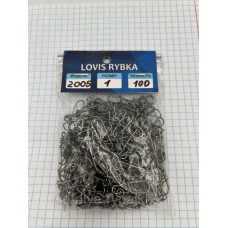 Карабін із вертлюгом американка 2005 No1 100 шт.