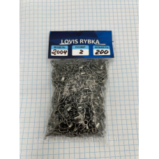 Карабін із вертлюгом американка 2004 No2 200 шт.