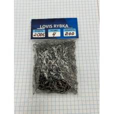 Карабін із вертлюгом американка 2005 No4 200 шт.