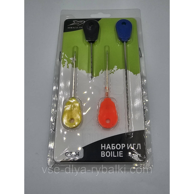 Набір рибальських інструментів три голки та свердло GZ-04