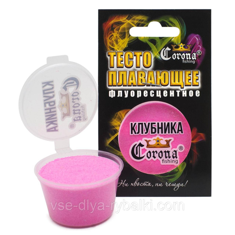 Тісто Corona плавальне флуоресцентне — Полуниця
