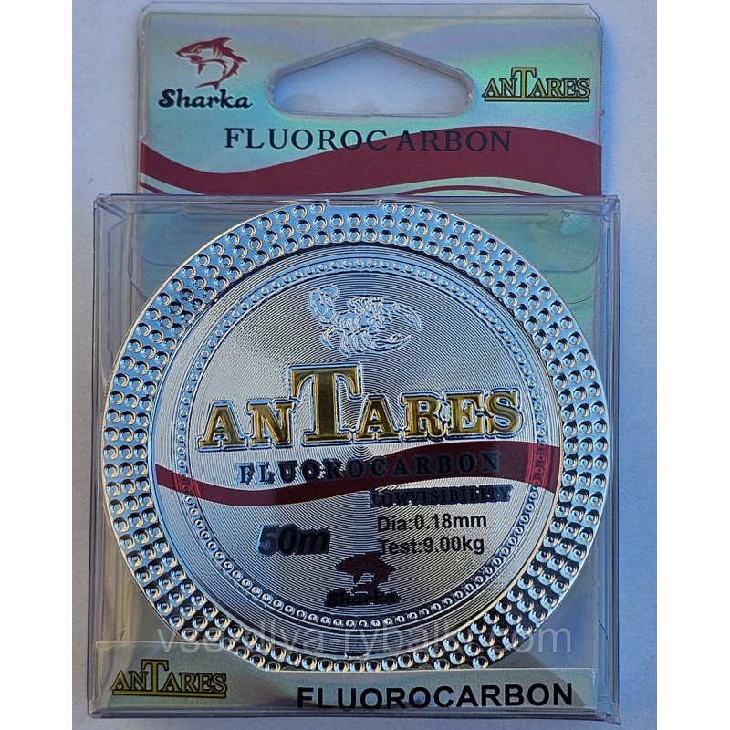 Волосінь Fluorocarbon Antares Shark 50 м 0,18 мм