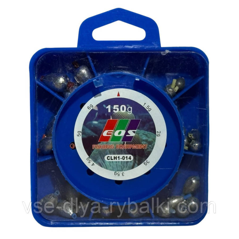 Набір ковзних грузил з кембриком EOS CLH1-014 170гм