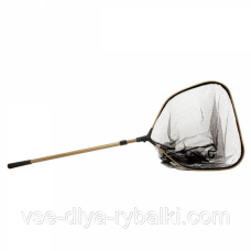 Підсак Weida 60*60 з прогумованою сіткою та телескопічною ручкою