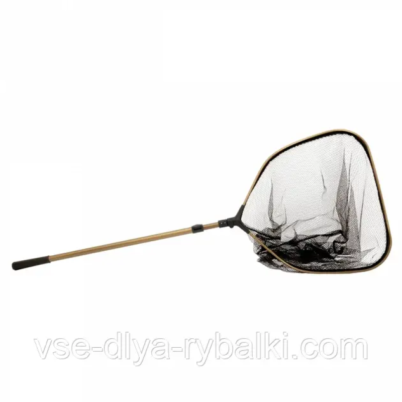 Підсак Weida 70*70 з прогумованою сіткою та телескопічною ручкою