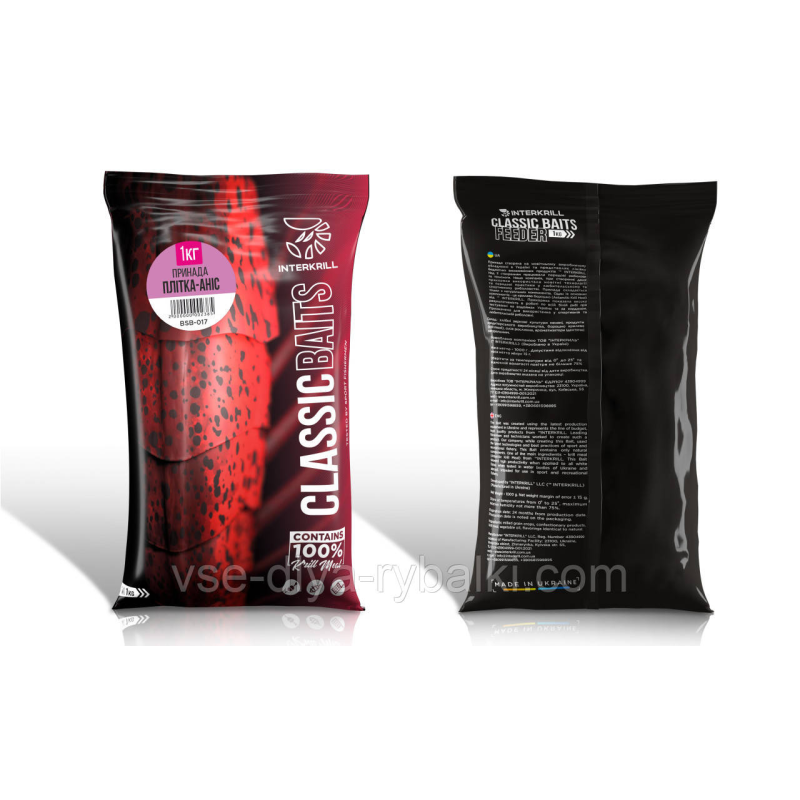 Прикорм INTERKRILL Плотва-Аніс 1кг
