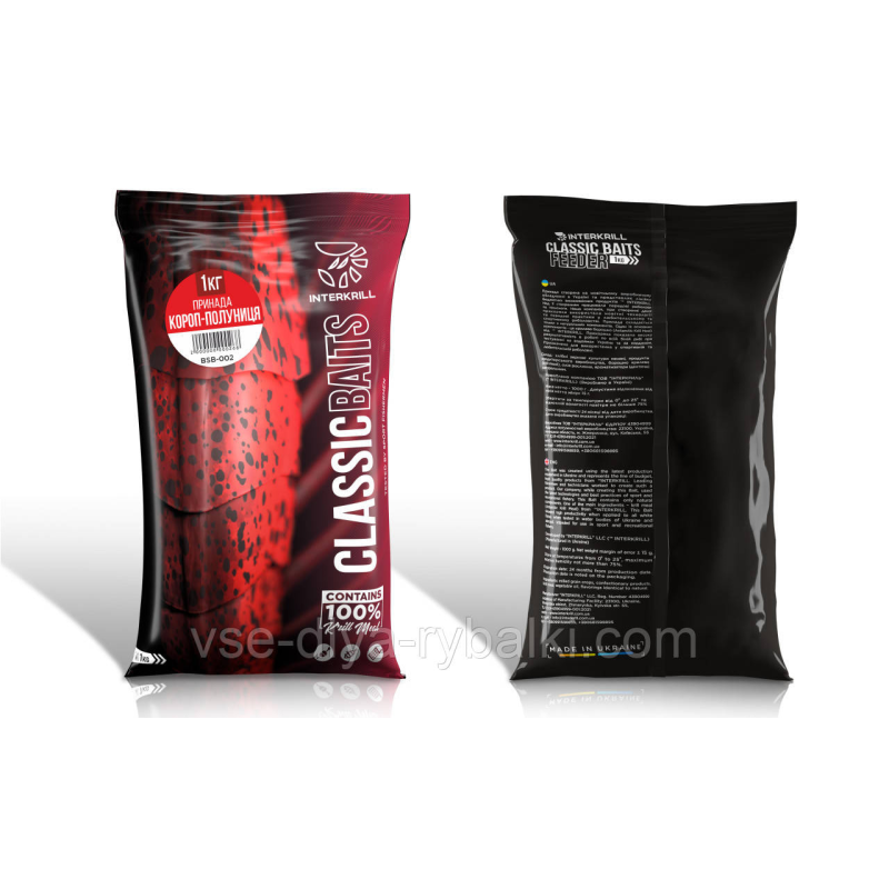 Принада INTERKRILL Короп-Полуниця 1кг