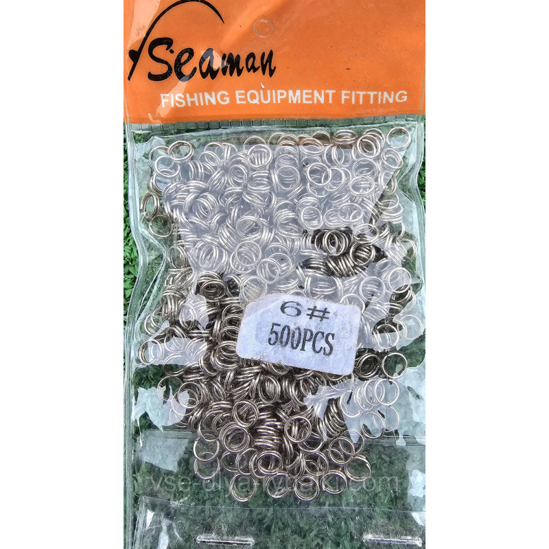 Заводні кільця 500шт № 6