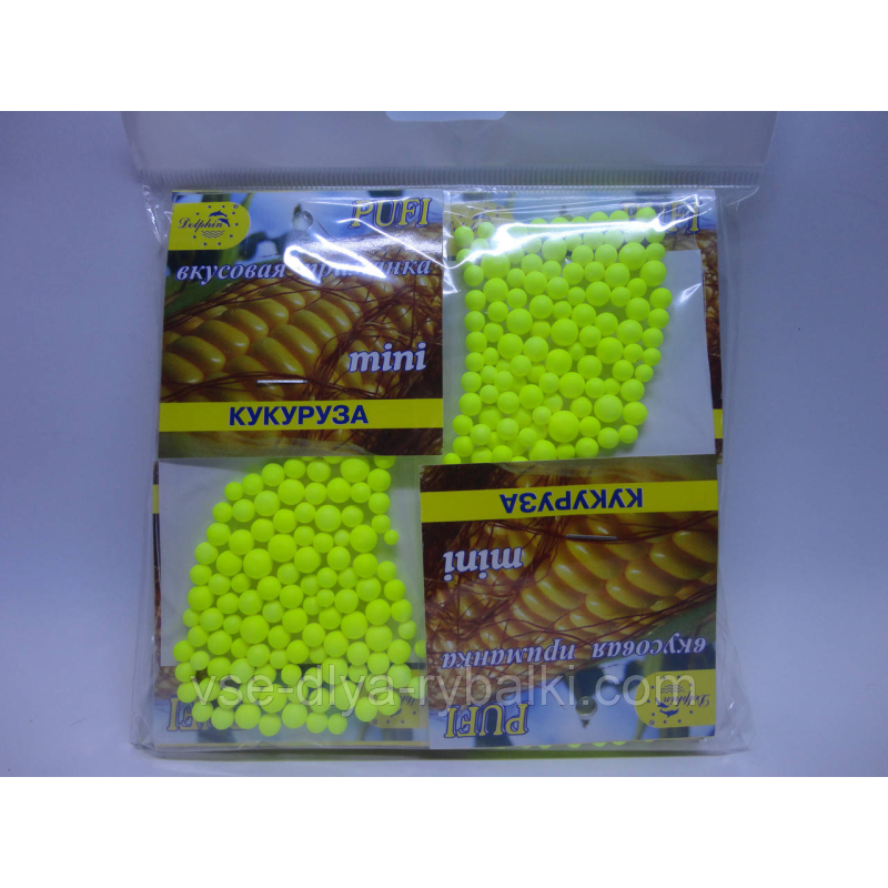 Ароматизована плаваюча насадка Dolphin (пінопласт) Кукурудза міні