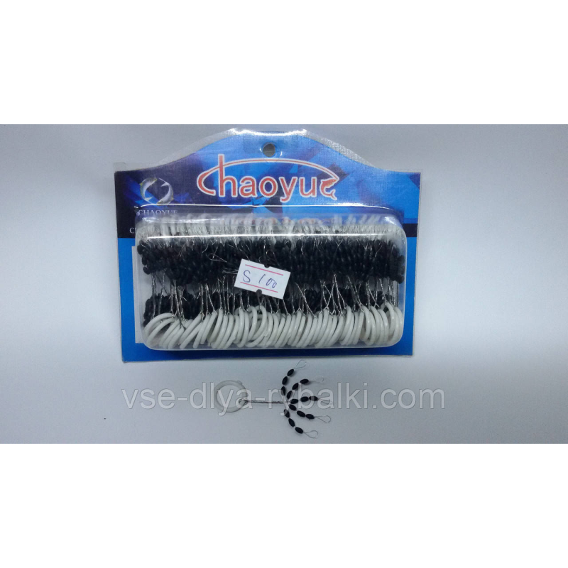 Стопор для поплавців 15шт(100шт.упаковка/ розмір S)